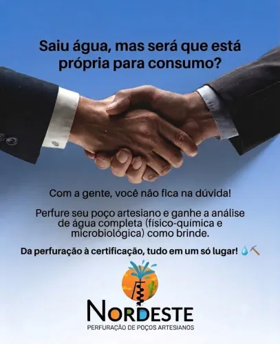 Perfure seu Poço e Ganhe de Brinde: Análise da Água + Teste de Vazão!
