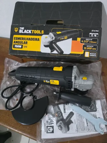 Esmerilhadeira Angular Profissional 4.1/2 Pol. 750w Cor Preto Frequência 60Hz