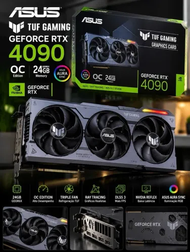 ASUS TUF Gaming GeForce RTX 4090 OC 24GB - Pouquíssimo uso