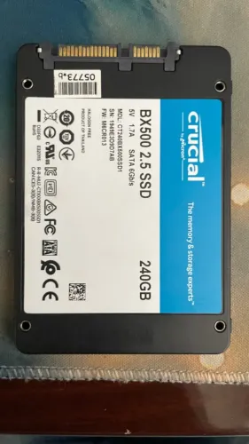 SSD Crucial 240GB SATA - Perfeito Estado - Ótimo para Upgrade