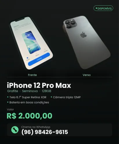 Vendo IPhone 12 Pro Max