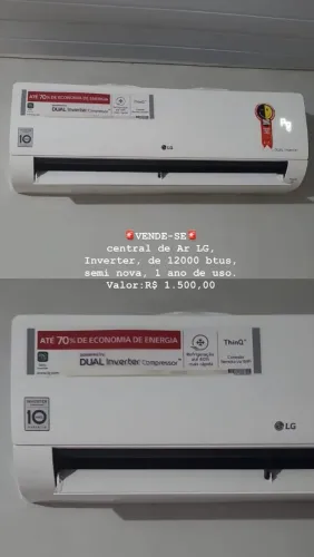 Venda de central de Ar LG, 12000 btus