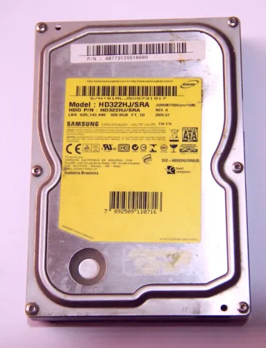HD 320 gb Sata sansung