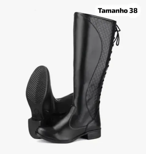 Bota Feminina Cano Longo 38 Estilo Montaria