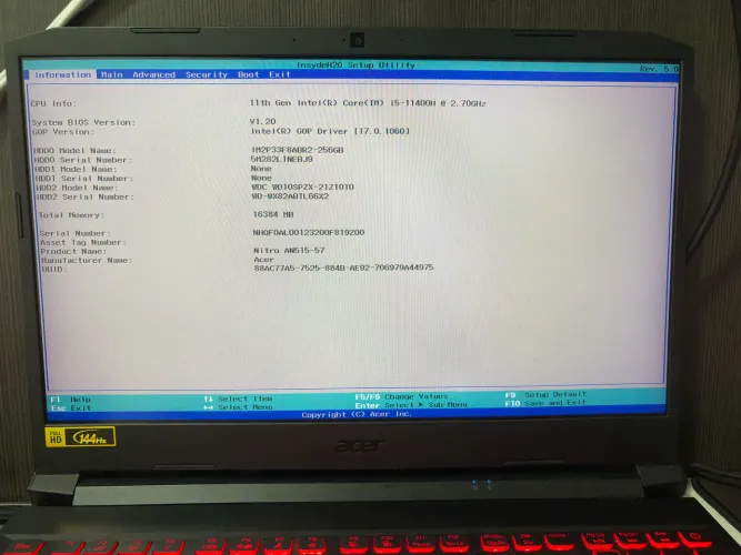 Notebook Gamer Acer Nitro 5 An515-57