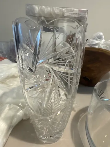 Vaso de cristal boehmia