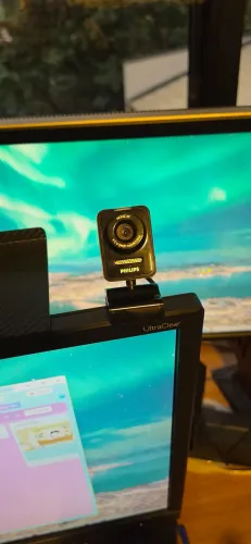 Camera Webcam Philips Full HD 1080p USB com Microfone - Excelente Estado