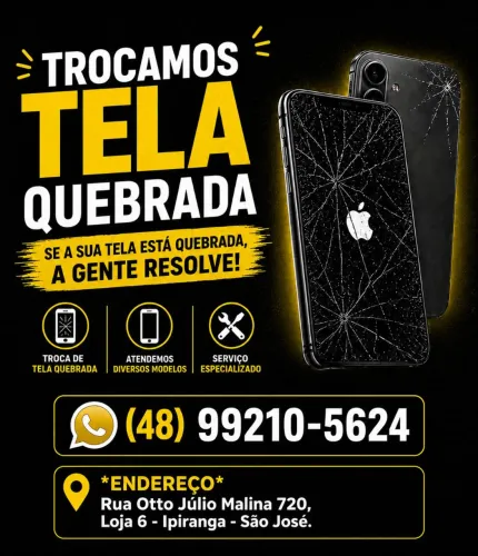 Troca de tela quebrada 