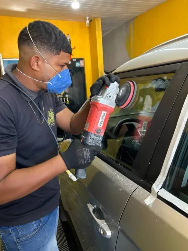 Polimento de vidro remoção de arranhões e mancha