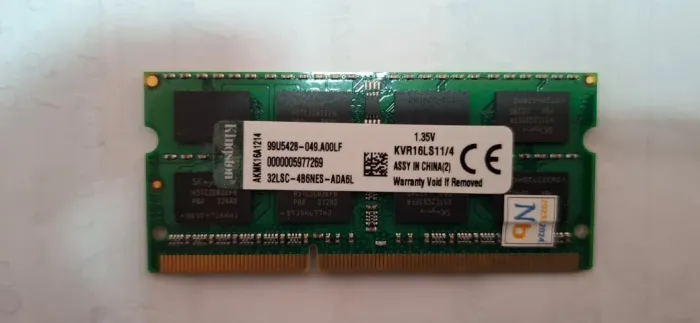 Memória Ram 4 GB DDR4 de notebook 1600 Kingston
