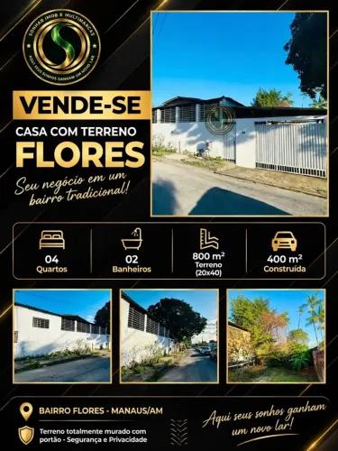 Vendo casa com terreno grande 800 m2