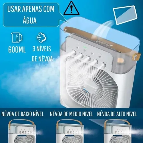 Ventilador de mesa - umidificador de ar 600 ML - entrega imediata e rápida.