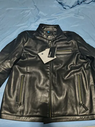 Jaqueta de couro BMW Motorrad original, sem uso