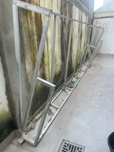 Estrutura Alumínio para toldo 5,5 metros x 1,3 metros