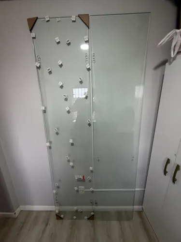 Portas de Vidro Temperado Novas 2,20 x 0,48 m - Kit com 2 Unidades