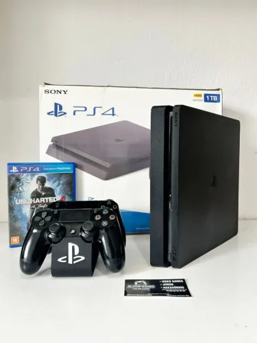 Playstation 4 Slim 1TB Completo (Aceito Cartão)