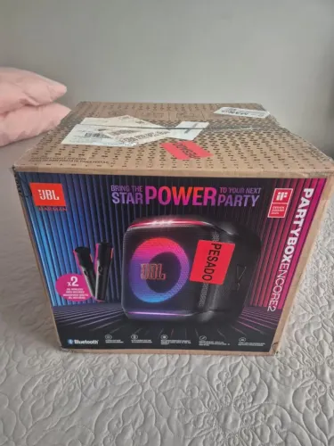 JBL PartyBox Encore 2 - Com 2 Microfones.