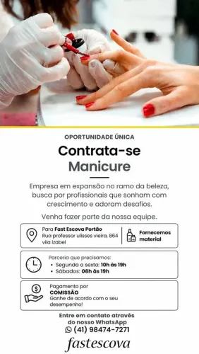 Vaga de manicure