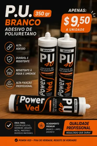 P.U. 40 BRANCO 350 GR $ 9,50 CADA