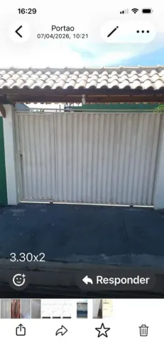 Vendo Portão de aço galvanizado usado