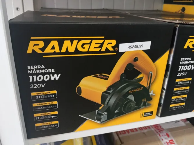 Serra Mármore Ranger 1100W 220V Disco 110mm Nova