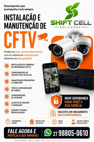 Instalação e Manutenção de CFTV