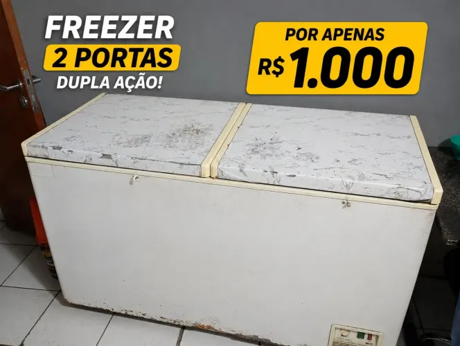 Freezer Duas portas horizontal