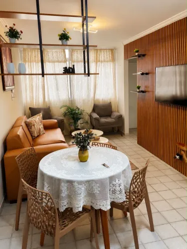 Aluga-se apartamento mobiliado com vista-mar