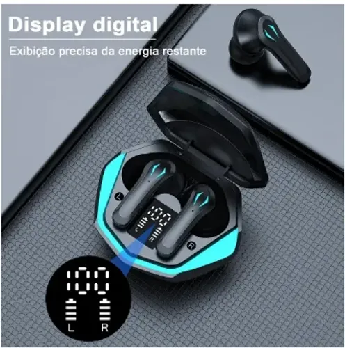 Fone De Ouvido Bluetooth Gamer Sem Fio Com Led Microfon Rs29
