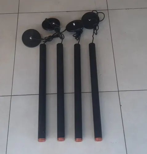 4 pendente luminária tubular