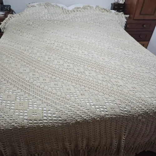 Colcha de croche - Linha Cru
