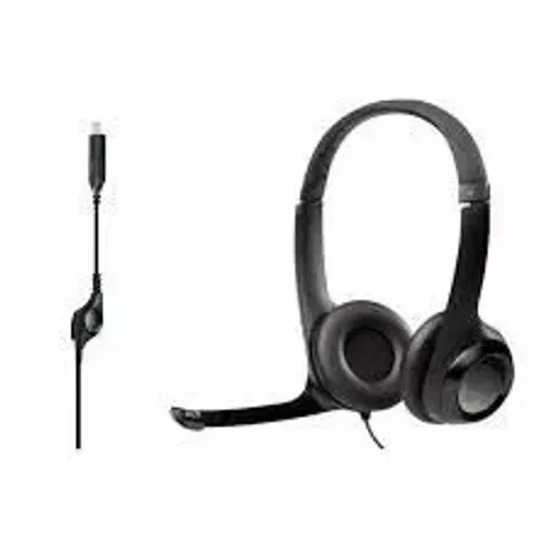 Kit com 3 headsets Logitech H390 USB com Fio - Áudio Digital Premium + Conforto Total