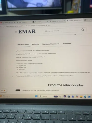 Tijolo para máquina de musculação