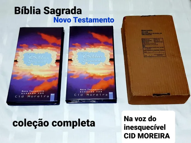 Bíblia Sagrada em fita k7 na voz de Cid Moreira