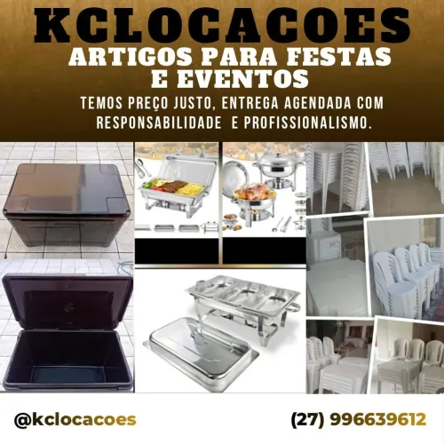 K&C Locações de Mesas e Cadeiras...com voce em todos os momentos.