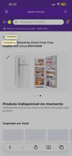 Geladeira Brastemp Ative! Frost Free Duplex 403 Litros BRM48NB