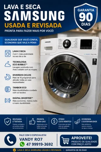 ? Lava e Seca Samsung usada 10 kilos