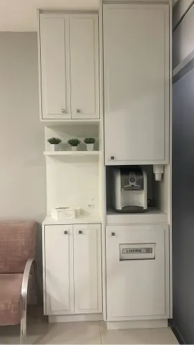 Móvel Multifuncional em MDF Branco - Elegância + Organização