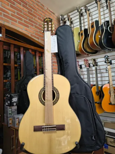 Violão Primevo /ZELLMER Clássico Acústico maciço com Bag