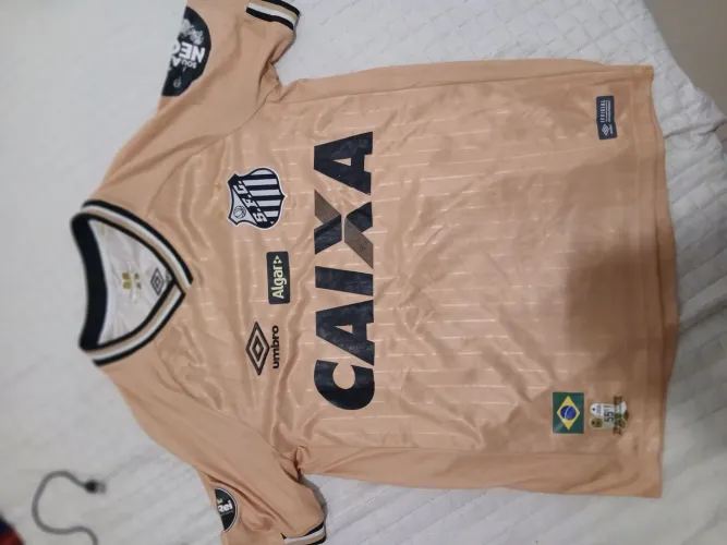 Camisa de jogo santos usada pelo Gustavo Henrique