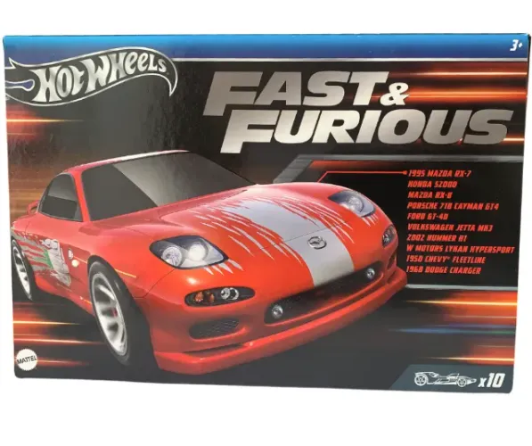 Pacote De 10 Carros Hot Wheels Fast & Furious