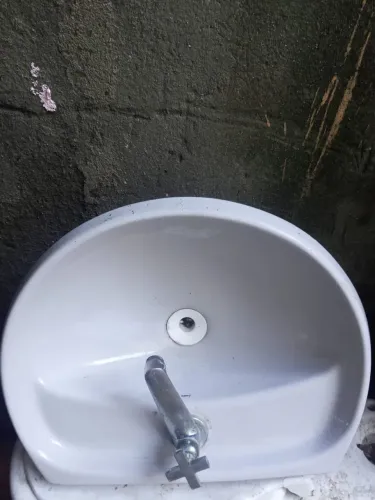 KIT PIA LAVATÓRIO BRANCO PARA BANHEIRO