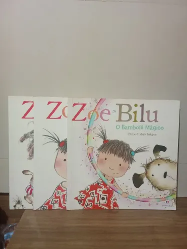 Livro infantil zoe e Bilu 3 livros