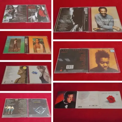 Lote de capas e encartes originais de CDs internacionais
