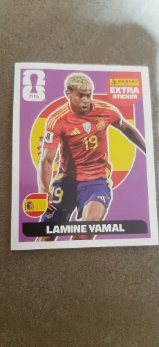 Figurinha extra sticker Lamine Yamal