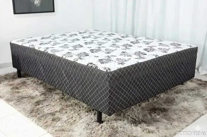 Cama box casal longo life. Pague na entrega.