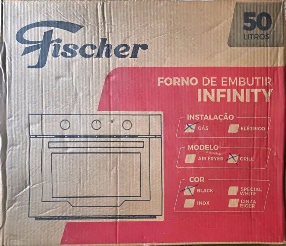 Forno Elétrico de Embutir Fischer Infinity 50 litros com Grill