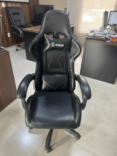 Cadeira Gamer XZone CGR-01 Ergonômica Preto  Encosto Reclinável