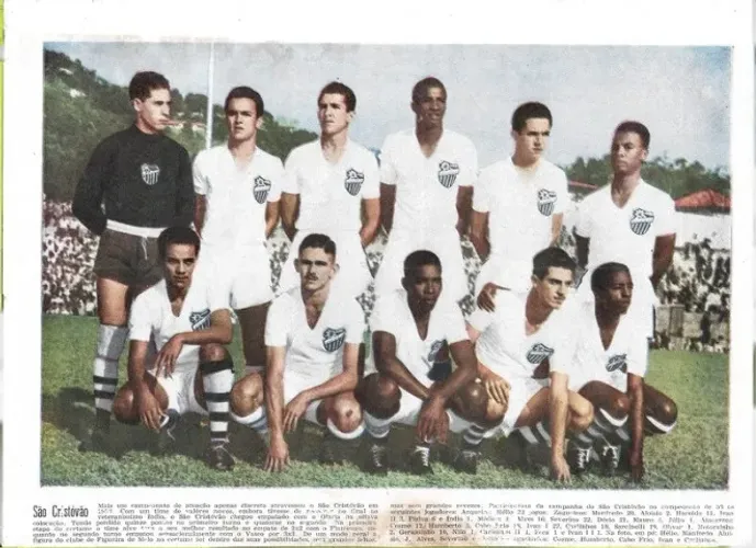 Pôster São Cristóvão e Olaria - Anuário do Esporte Ilustrado - 1953