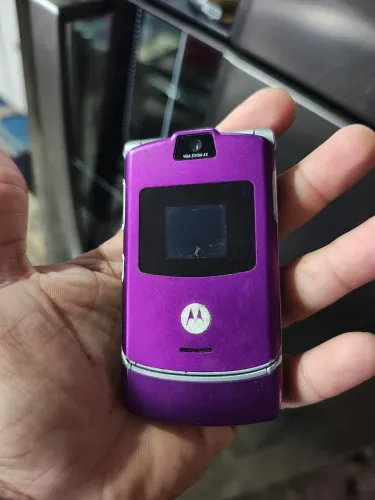 Motorola Razr V3 - Roxo Sem Bateria